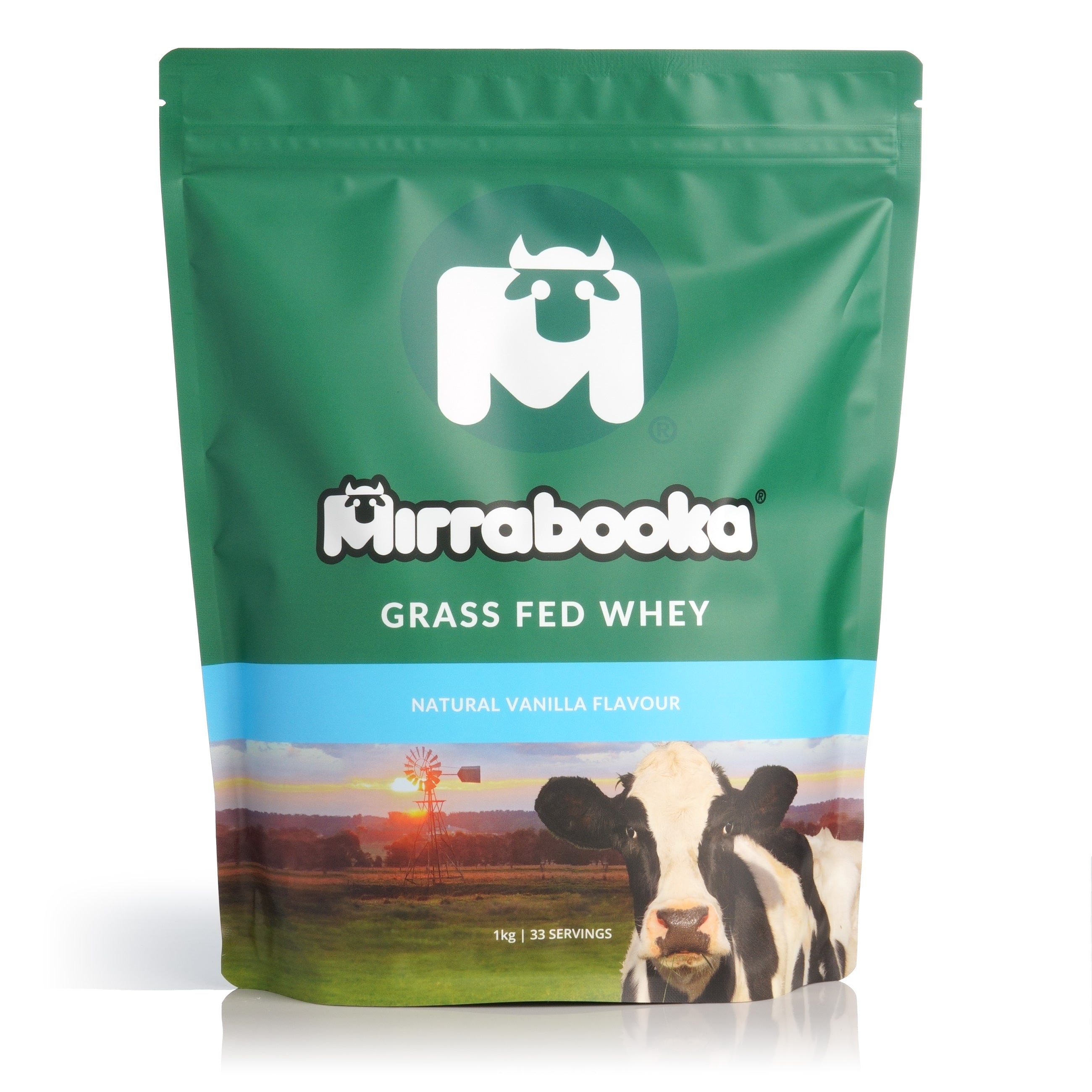 Grass Fed Whey Protein Vanilla 1kg (33 servings)