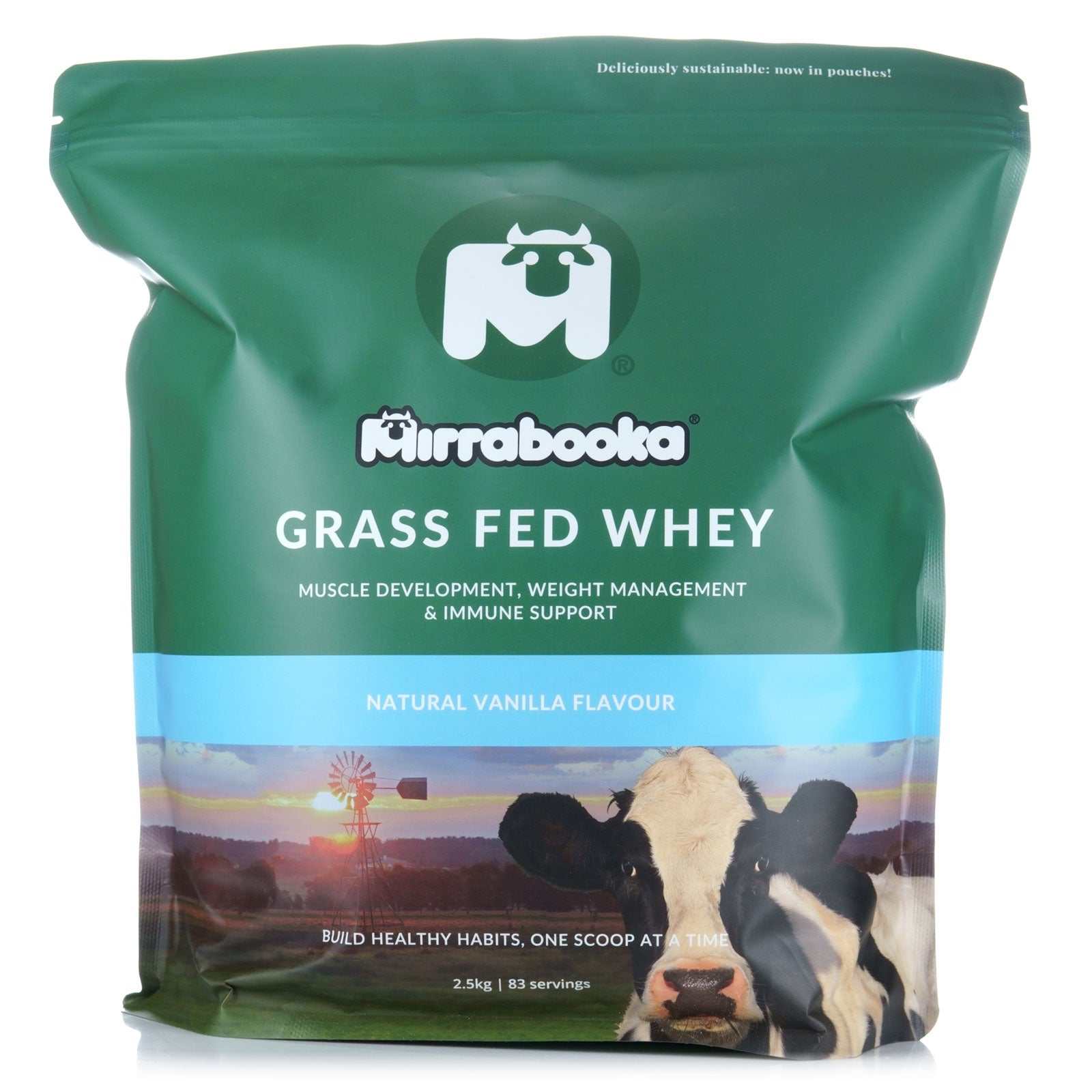 Grass Fed Whey Protein Vanilla 2.5kg (83 servings)