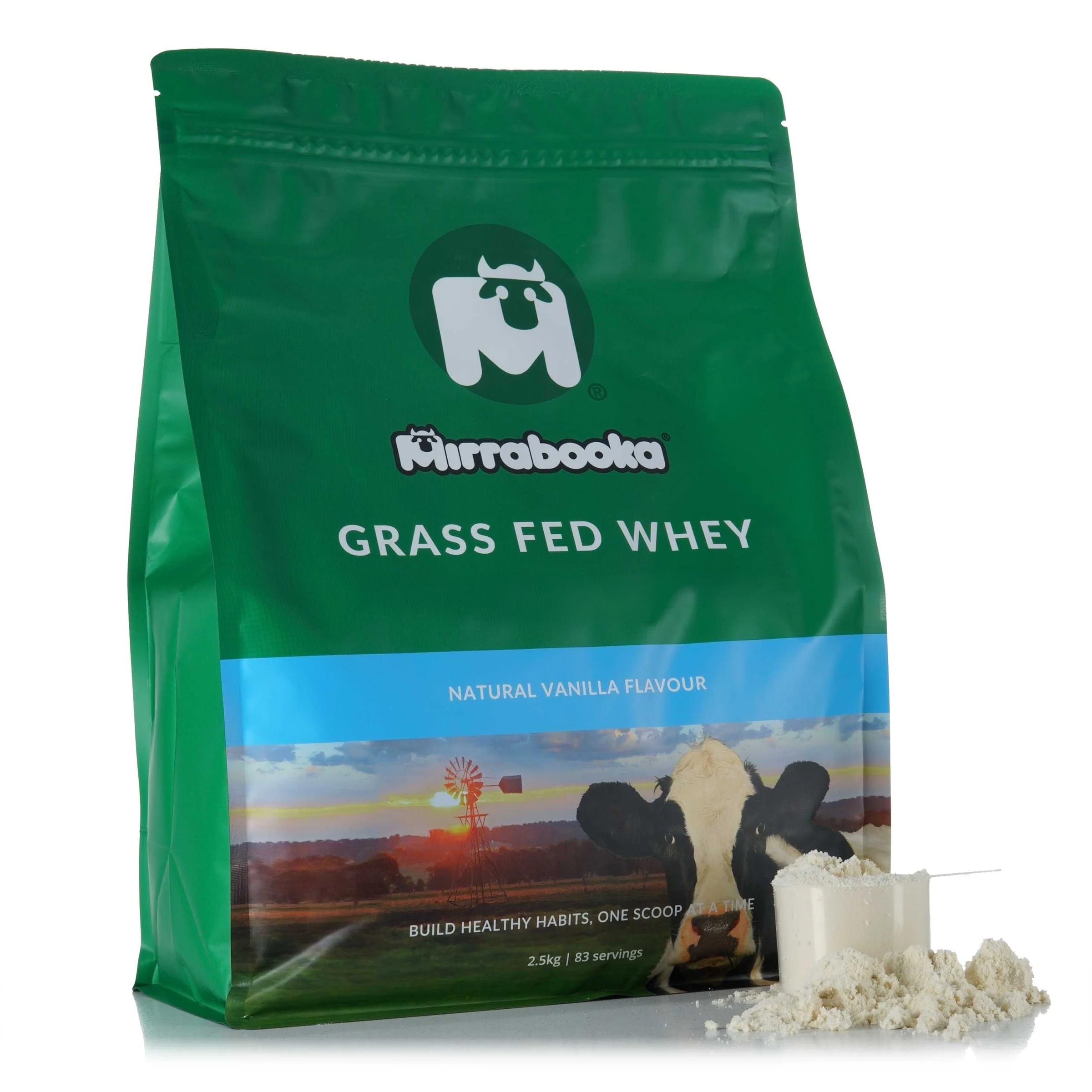 Grass Fed Whey Protein Vanilla 2.5kg (83 servings)