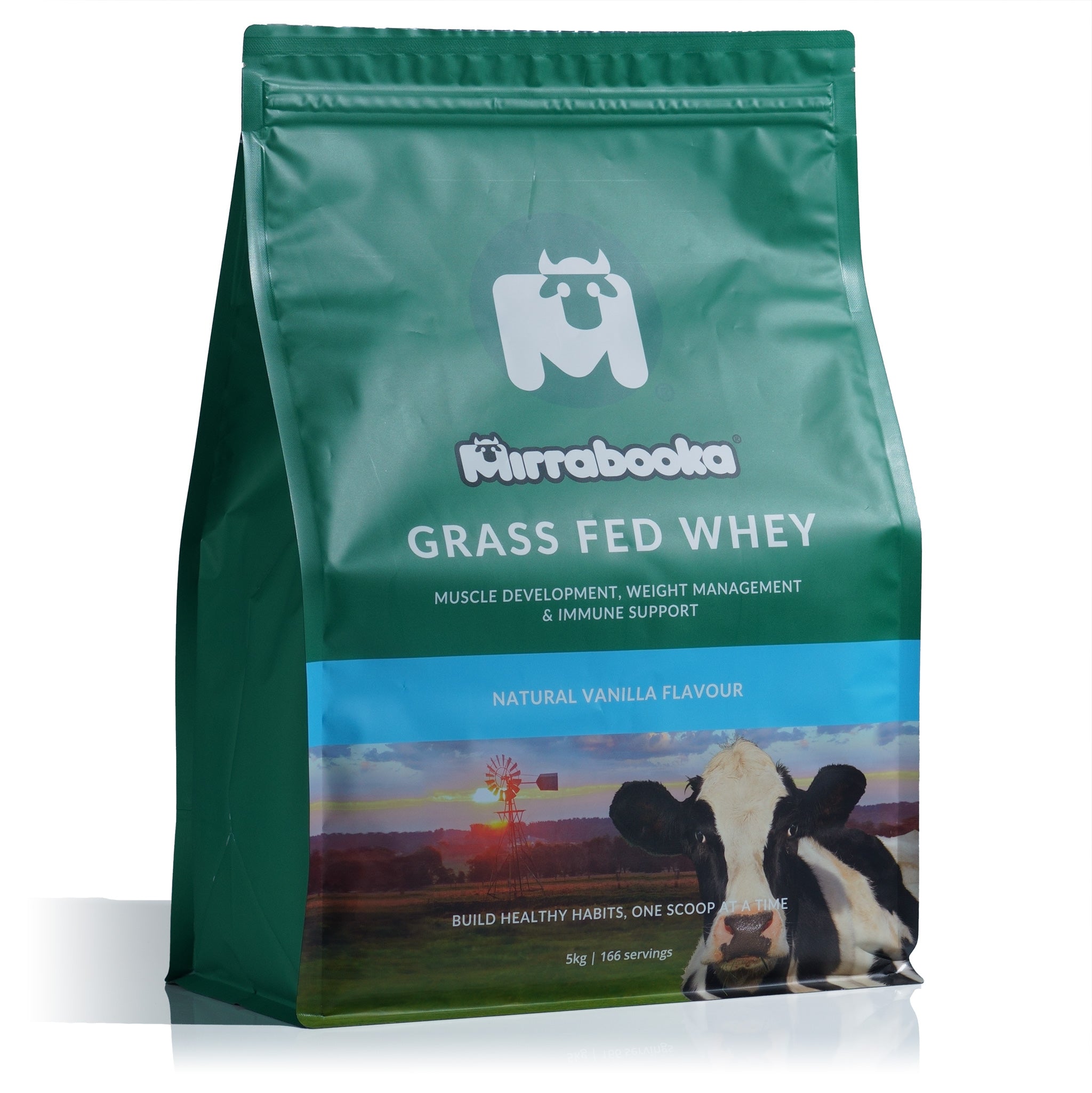 Grass Fed Whey Protein Vanilla 5kg (166 servings)