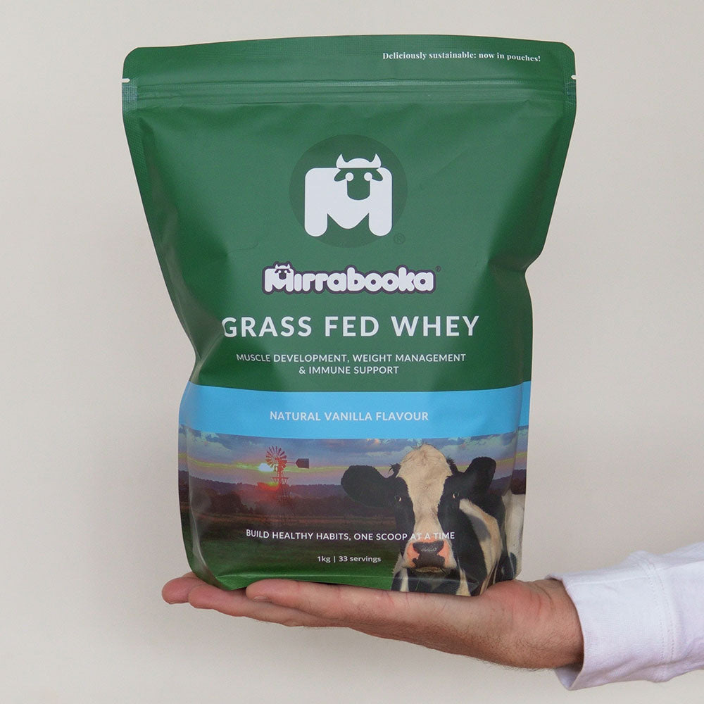 Grass Fed Whey Protein Vanilla 1kg (33 servings)