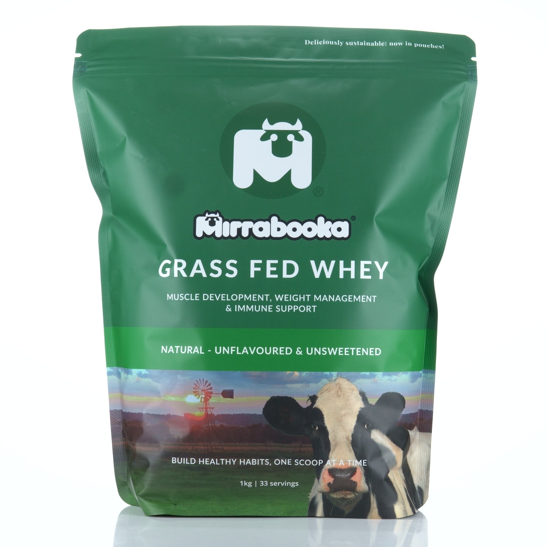 Unflavoured, Natural Grass Fed Whey Protein