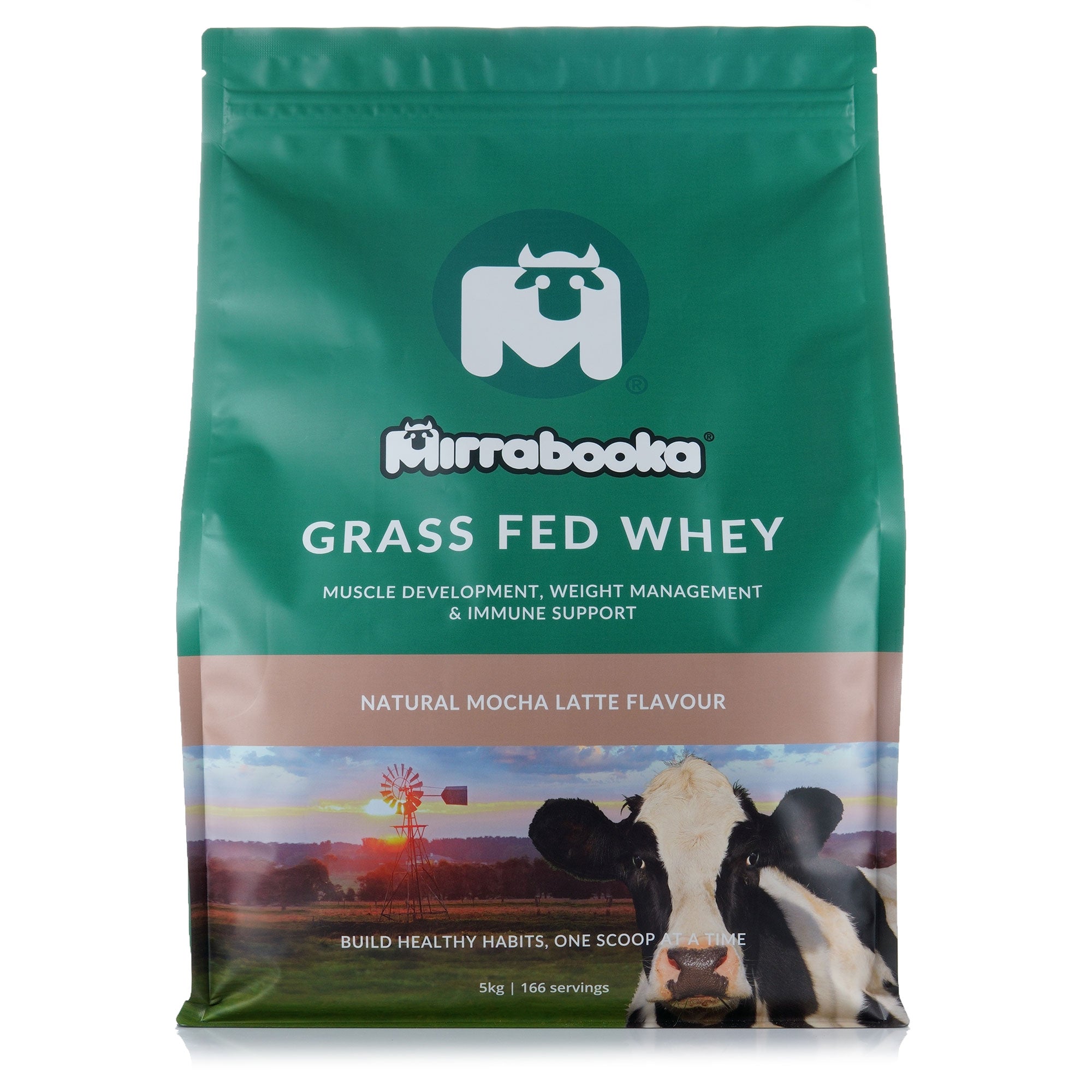 Grass Fed Whey Protein Mocha Latte 5kg (166 servings)