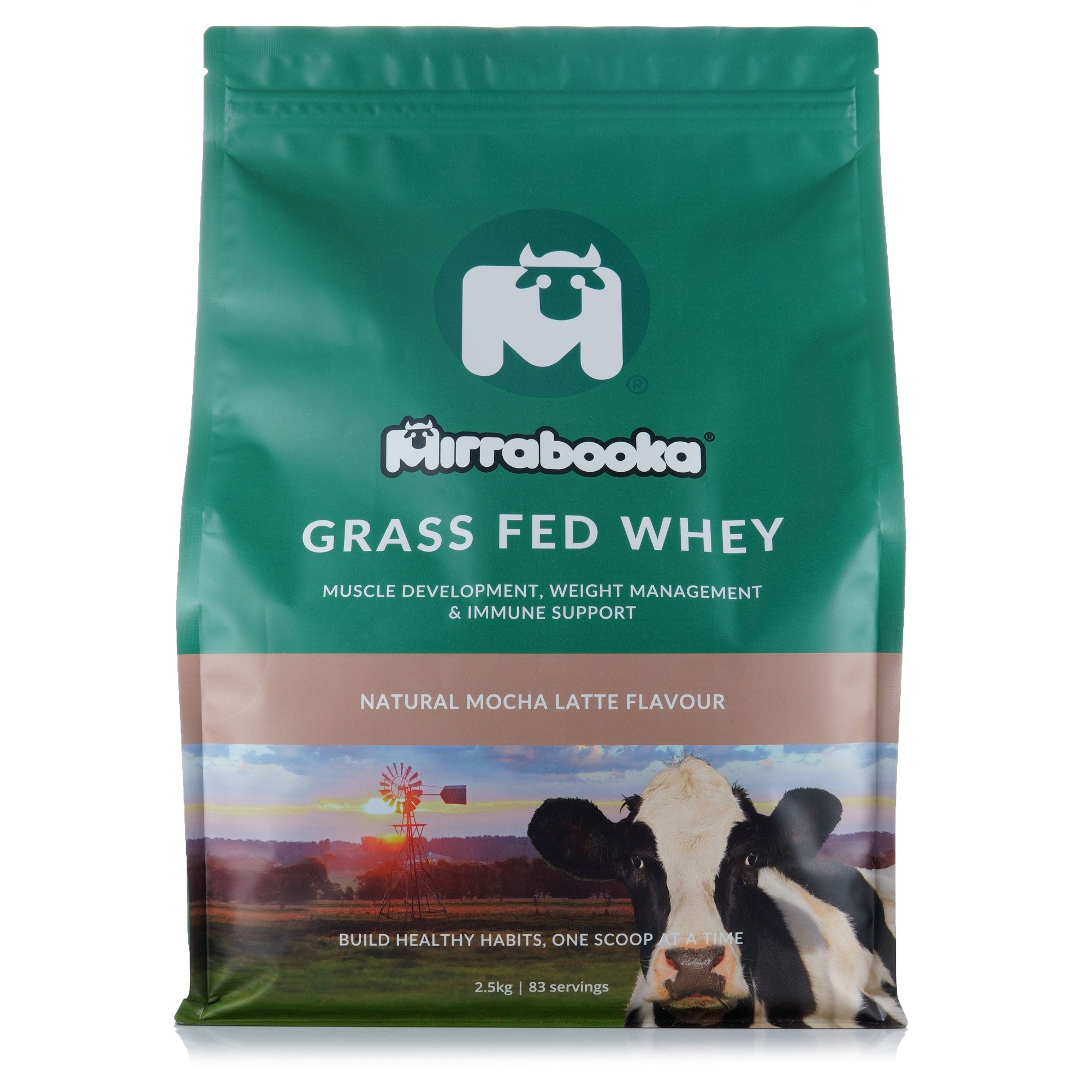Grass Fed Whey Protein Mocha Latte 2.5kg (83 servings)