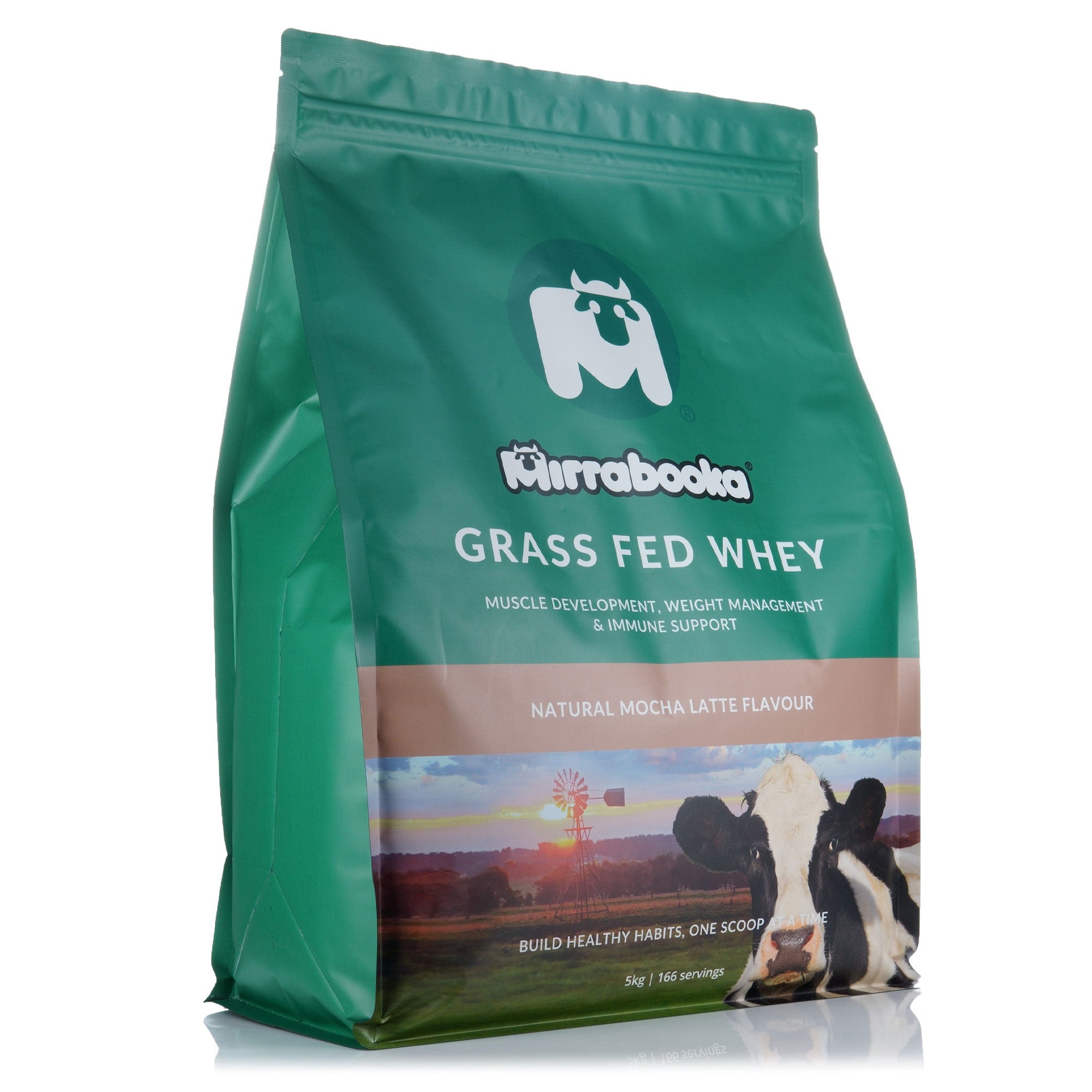 Grass Fed Whey Protein Mocha Latte 5kg (166 servings)