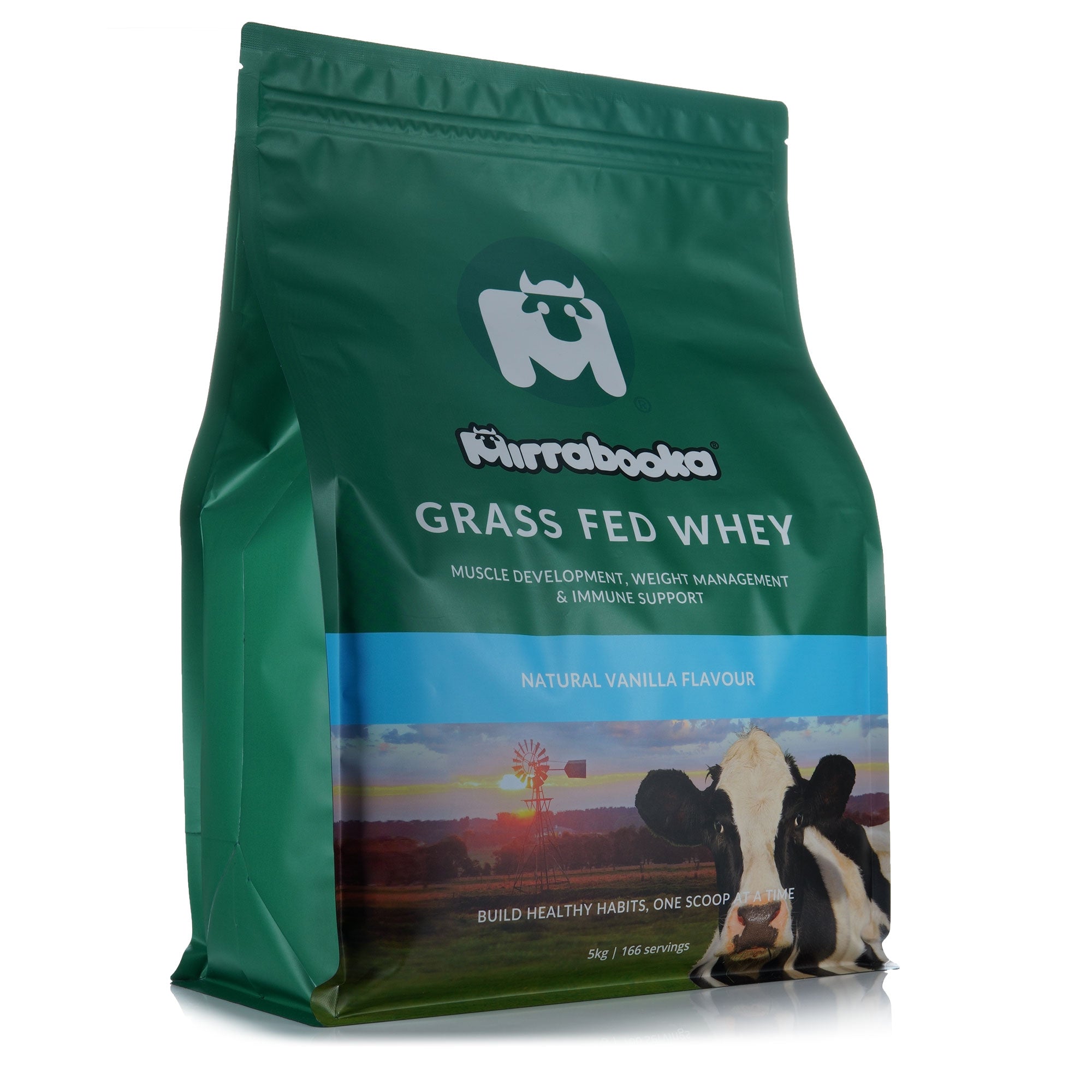 Grass Fed Whey Protein Vanilla 5kg (166 servings)
