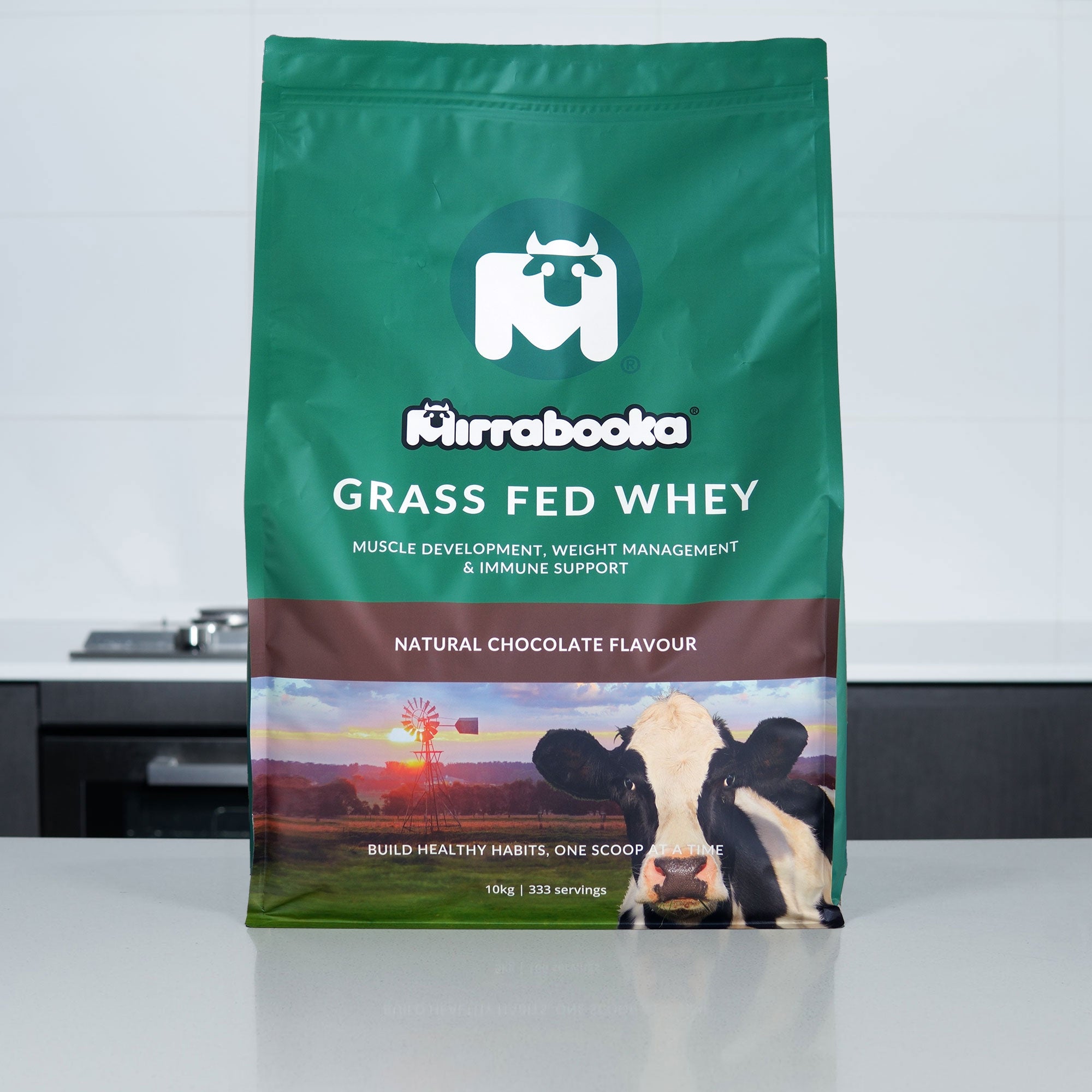 Grass Fed Whey Protein Chocolate 10kg (333 servings)