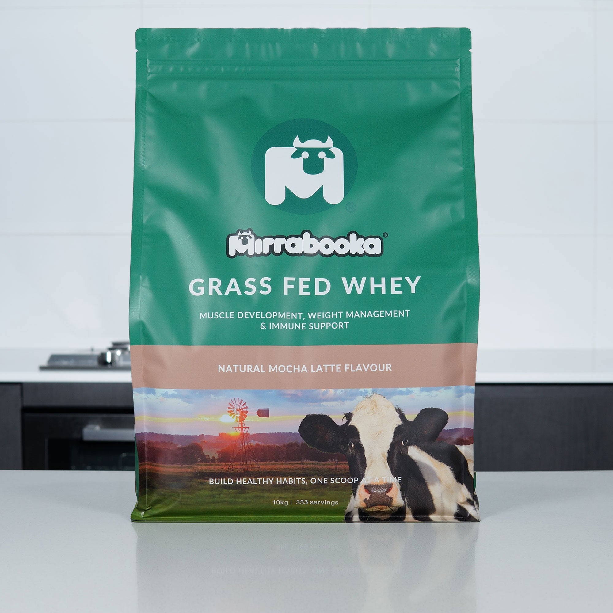 Grass Fed Whey Protein Mocha Latte 10kg (333 servings)