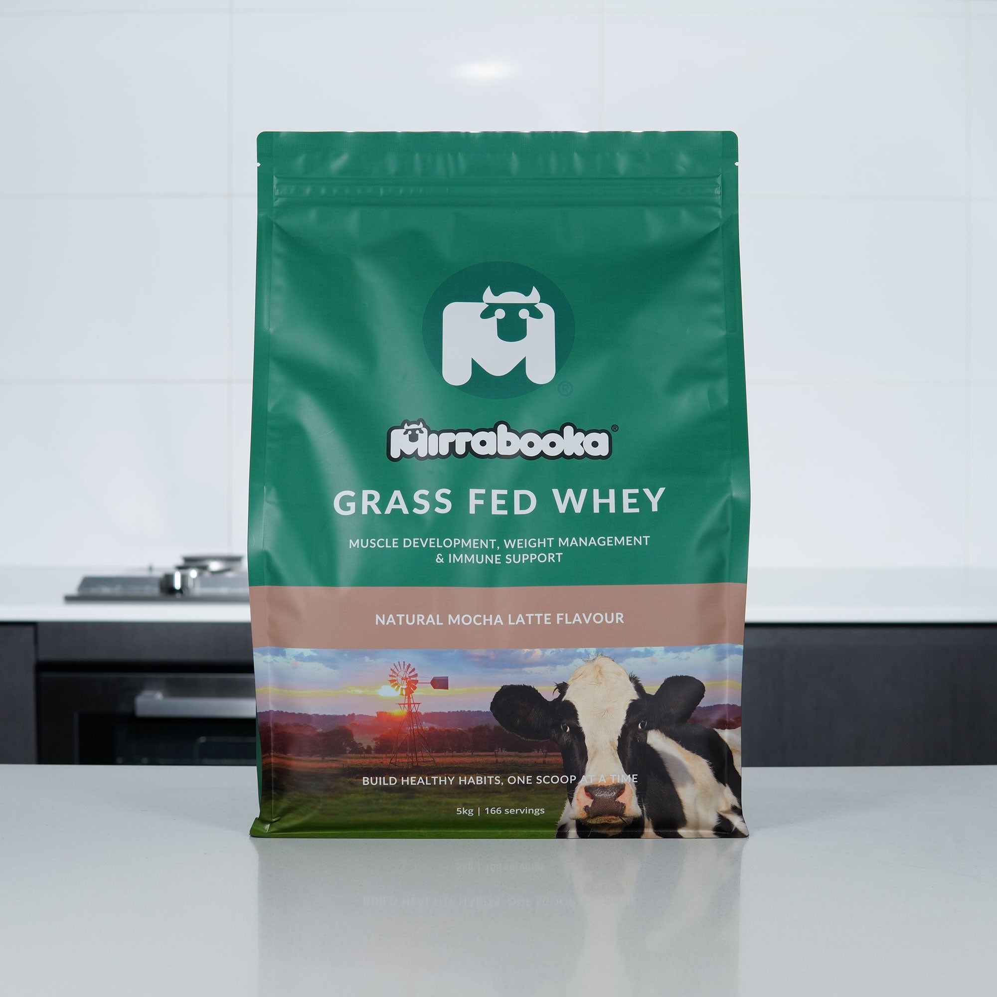 Grass Fed Whey Protein Mocha Latte 5kg (166 servings)