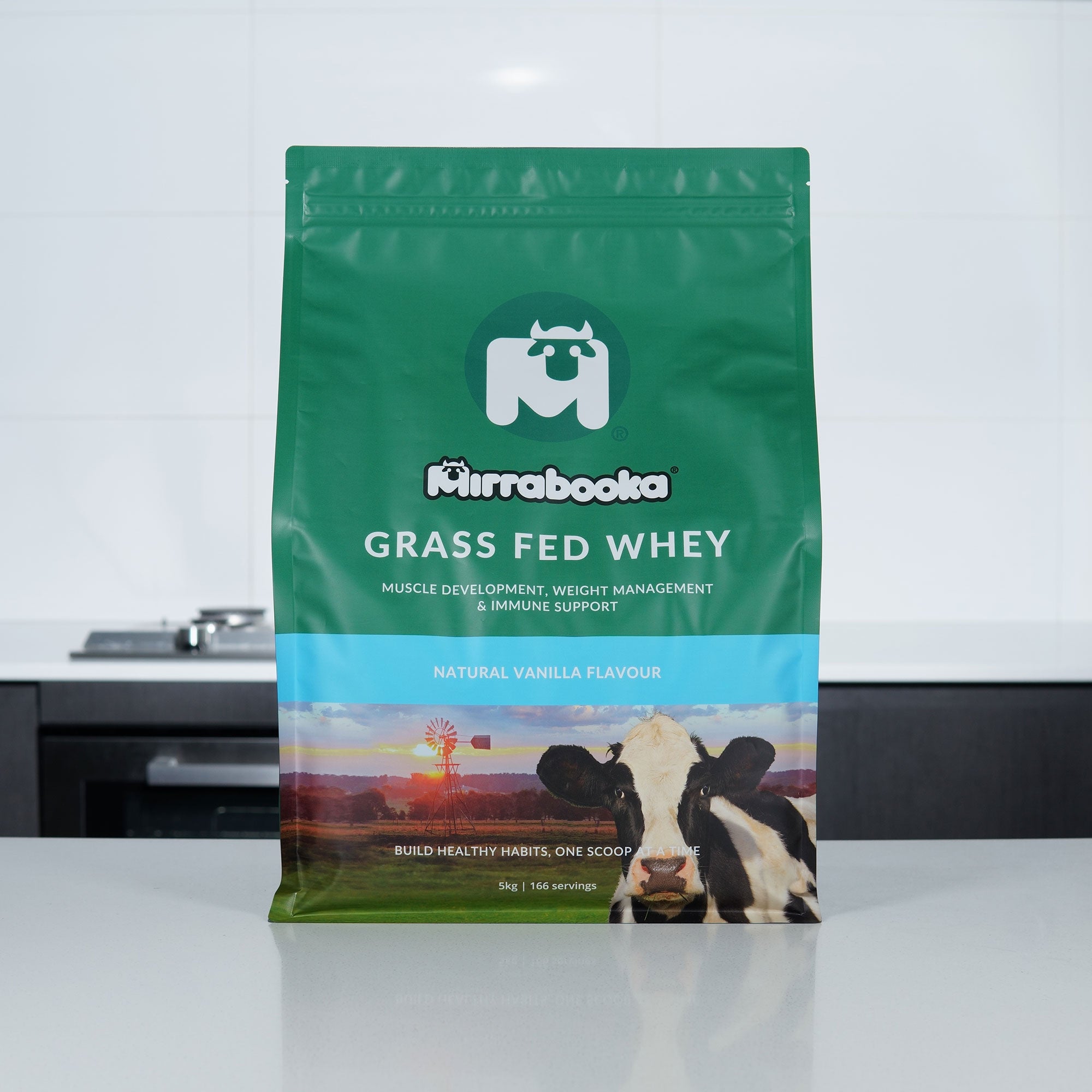 Grass Fed Whey Protein Vanilla 5kg (166 servings)