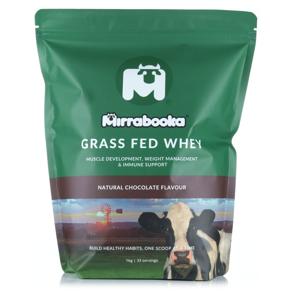 Grass Fed Whey Protein Chocolate 1kg (33 servings)