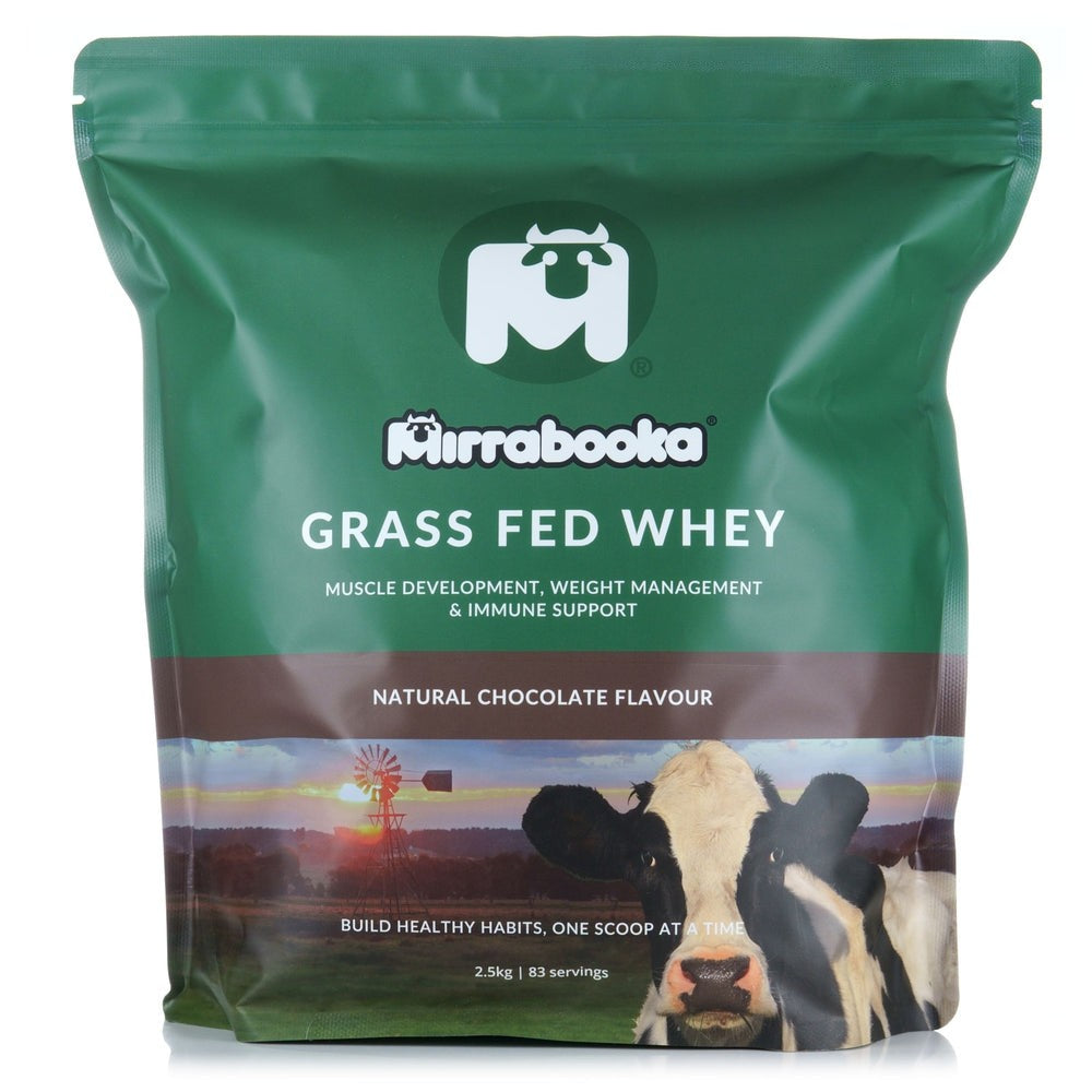Grass Fed Whey 4 x 2.5kg Pack (4 Pack - Vanilla, Unflavoured,  Chocolate & Mocha)