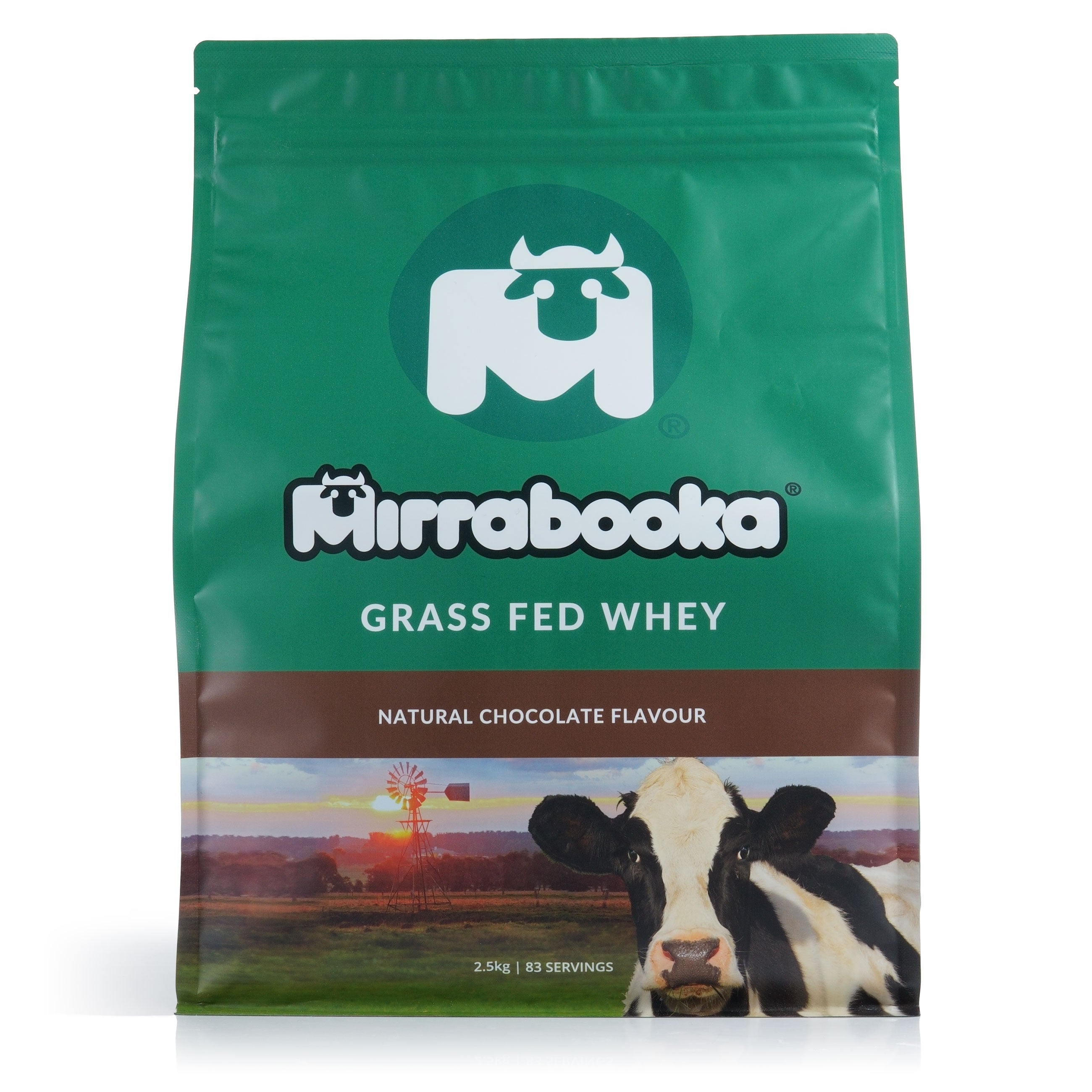 Grass Fed Whey Protein Chocolate 2.5kg (83 servings)