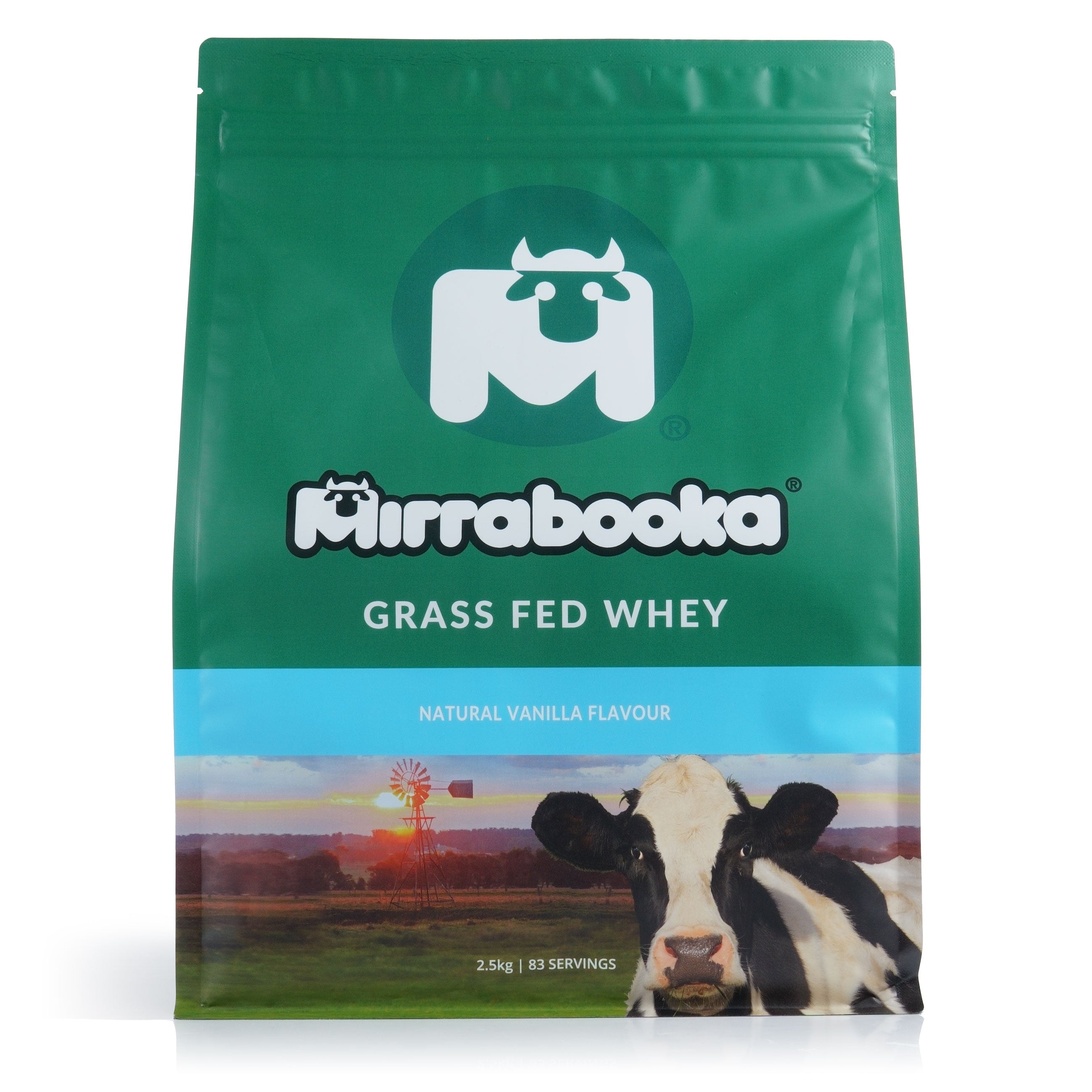 Grass Fed Whey Protein Vanilla 2.5kg (83 servings)