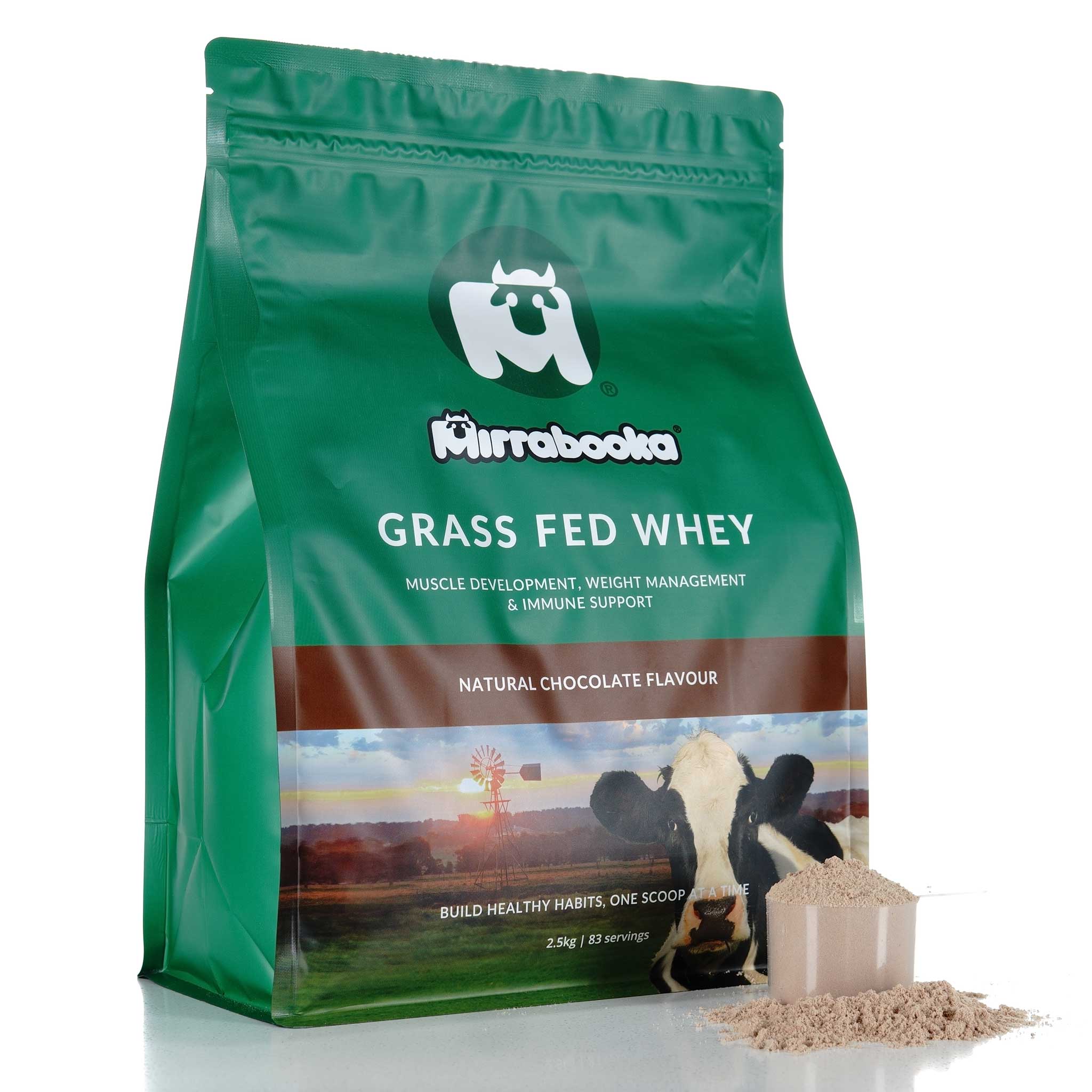 Grass Fed Whey Protein 2.5kg Vanilla & 2.5kg Chocolate Most Popular Duo Pack
