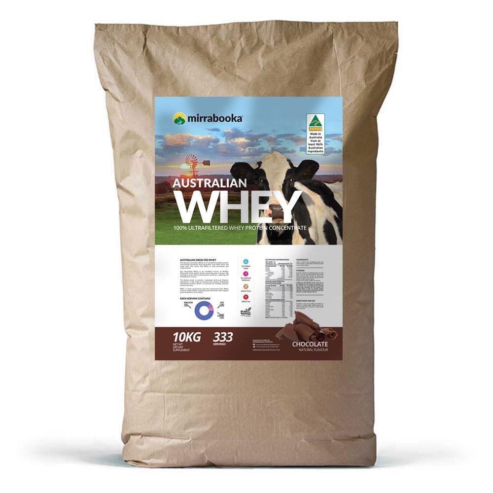 10kg Australian Whey Protein - All Flavours - Mirrabooka Protein