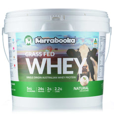 Grass Fed Whey Protein Unflavoured Natural 5kg (166 servings)